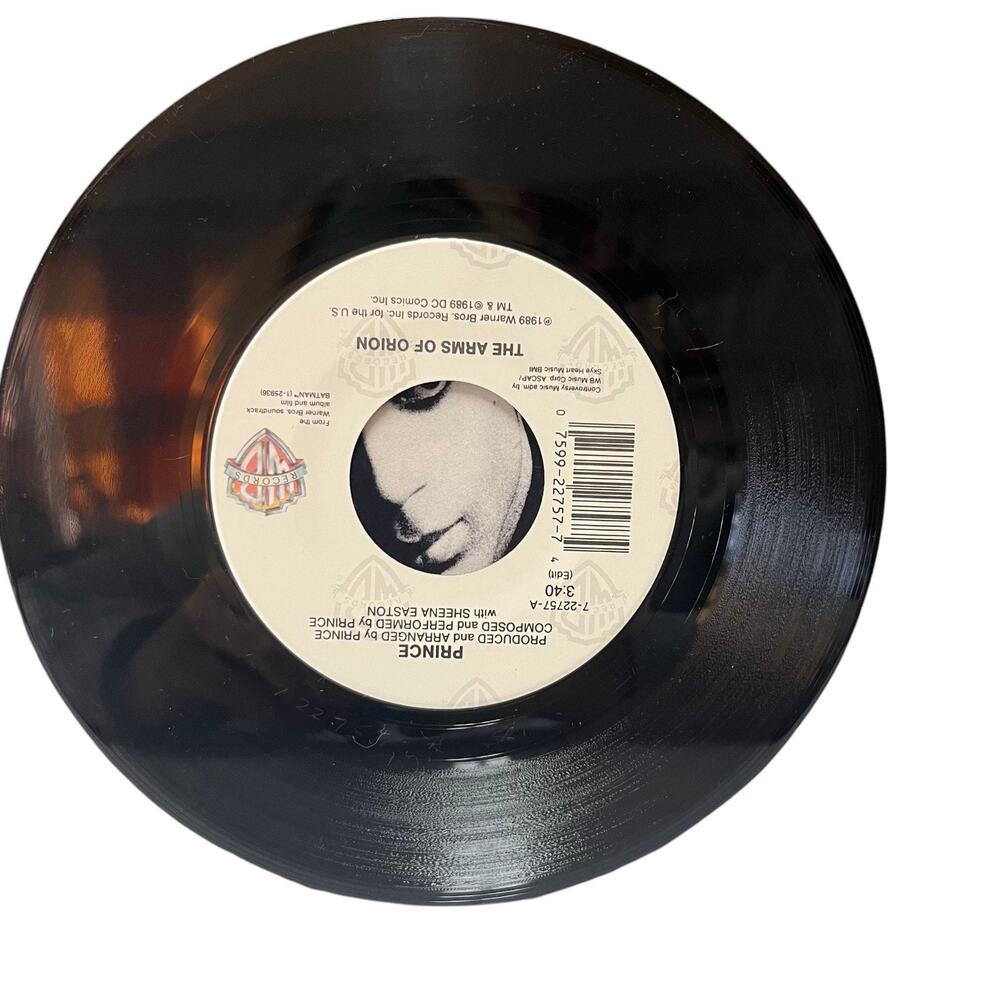 Prince Batman the Arms of Orion 45 rpm record & Picture Sleeve